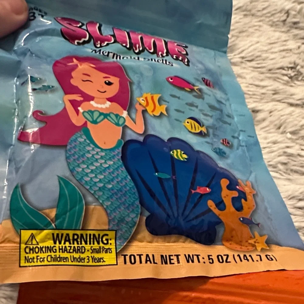 Colorful Slime Packets Unicorn Sparkle Mermaid Shells Zombie Heads Single Packs‎